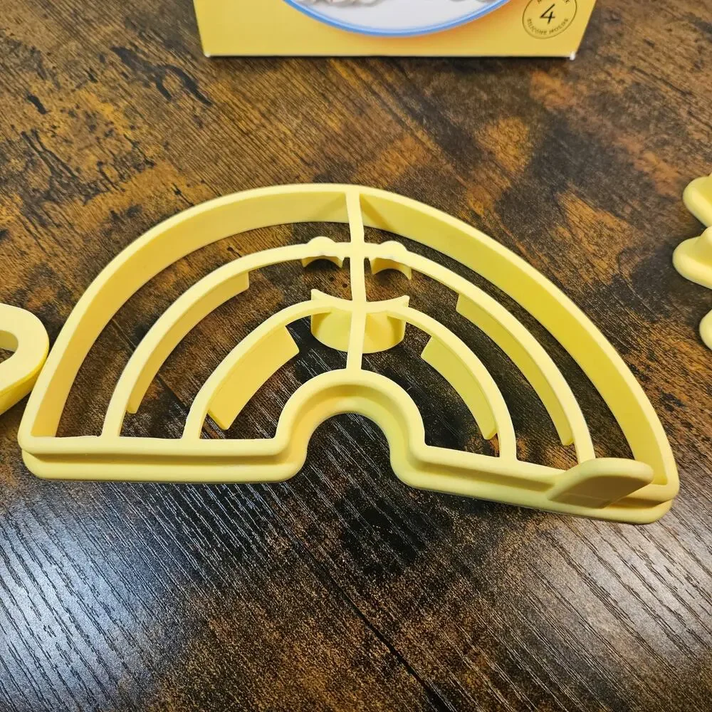 Williams Sonoma Rise & Shine Pancake Molds Set of 4 Sun Star Rainbow Cloud